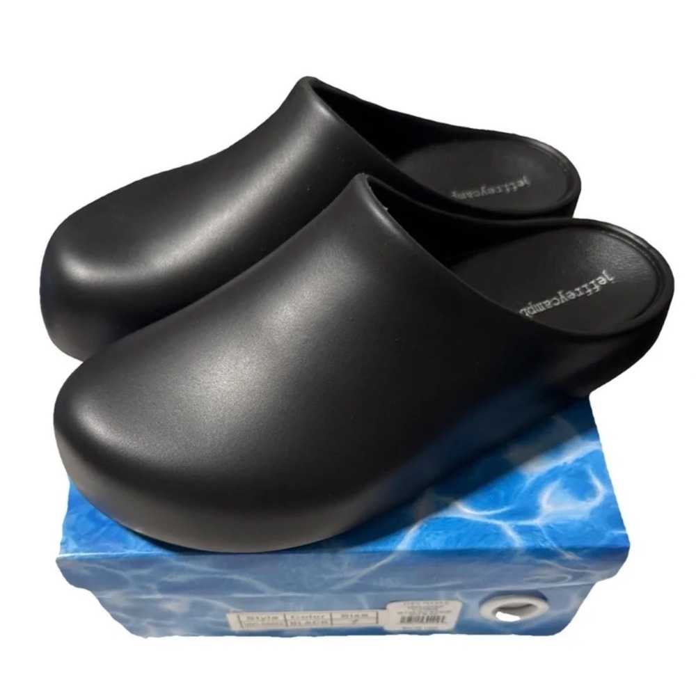 Jeffrey Campbell Clogge Black Platform Mules Clogs Womens Size 8 EUR 39